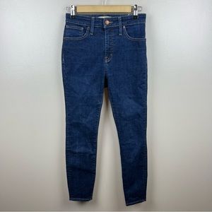 Madewell Curvy High Rise Skinny Jeans Size 26 Petite Lucille Dark Wash Blue